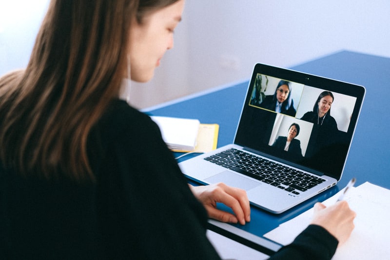 Canva People on a Video Call